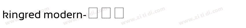 kingred modern字体转换